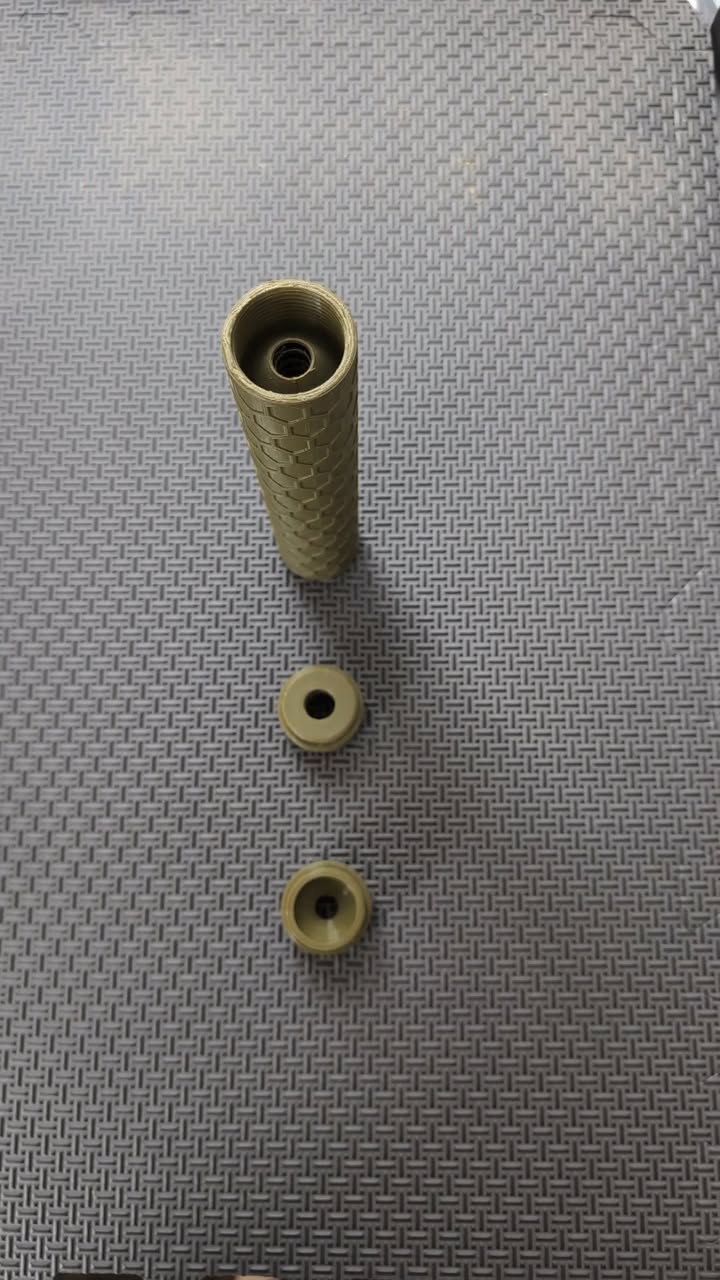 Faux Suppresseur Long Nid d'Abeille Imprimé 3D - 8 po - 14mm CCW