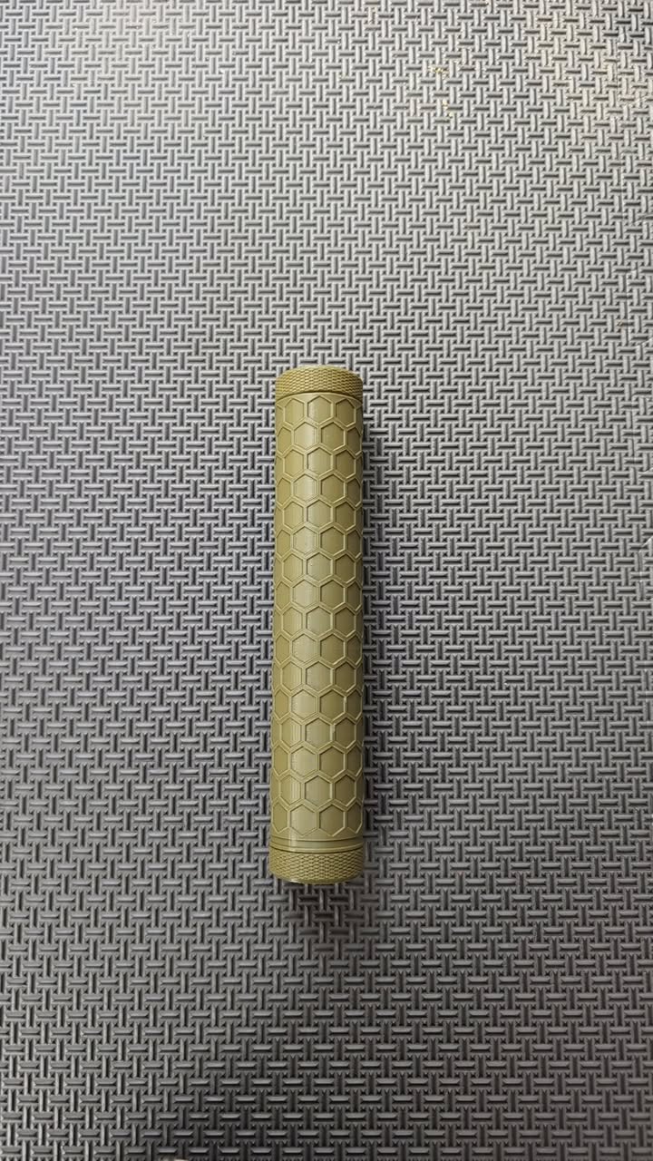 Faux Suppresseur Long Nid d'Abeille Imprimé 3D - 8 po - 14mm CCW